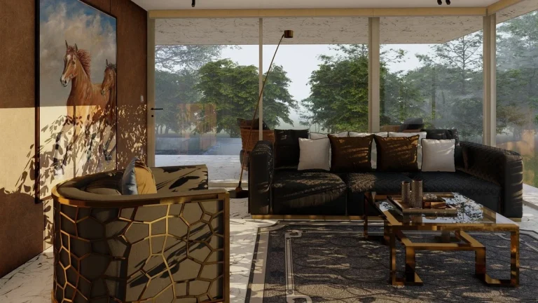 3D Architektur Visualisierung Immobilien Interior Gestaltung Wohnzimmer Haus 01