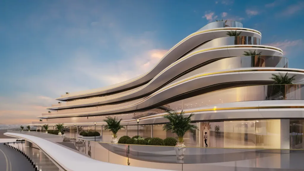 Hotel Yacht Architekturvisualisierung Empfang Dubai 001