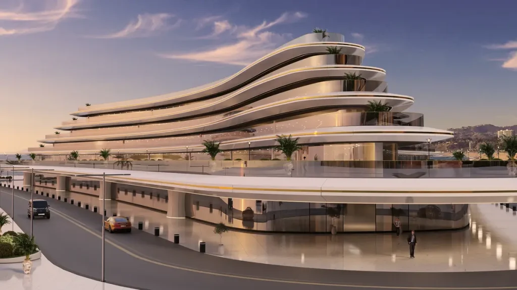 Hotel Yacht Architekturvisualisierung Empfang Dubai 004