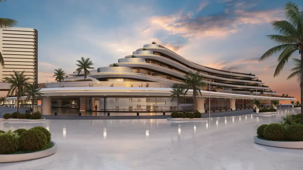 Hotel Yacht Architekturvisualisierung Dubai 001 768